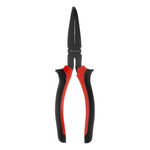 Длинногубцы изогнутые Black Nickel, 200 мм, двухкомпонентные рукоятки Matrix фото 3