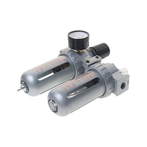 Фильтр влагоотделитель  двойной AFRL802 1/4" с регулятором и лубрикатором Pegas pneumatic PGS-4701 фото 3