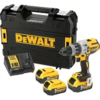 Дрель-шуруповерт Dewalt DCD996P3, 18 В, 2250 об/мин, 38250 уд/мин, с 3 АКБ 5 Ач и ЗУ, в кейсе TSTAK DCD996P3-QW