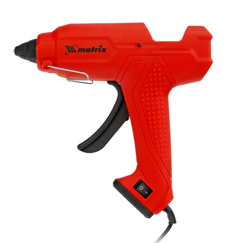 Клеевой пистолет, 11 мм, 40 (100) Вт, 18 г/мин, выключатель и индикатор напряжения Matrix фото 3