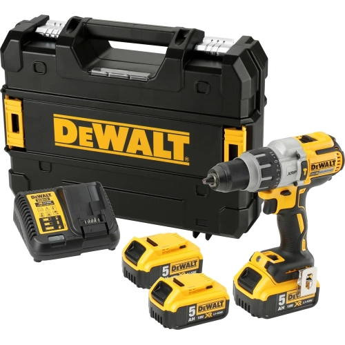 Дрель-шуруповерт Dewalt DCD996P3, 18 В, 2250 об/мин, 38250 уд/мин, с 3 АКБ 5 Ач и ЗУ, в кейсе TSTAK DCD996P3-QW Дрель-шуруповерт Dewalt DCD996P3, 18 В, 2250 об/мин, 38250 уд/мин, с 3 АКБ 5 Ач и ЗУ, в кейсе TSTAK DCD996P3-QW