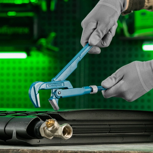 Ключ трубный рычажный №1, 1", литой, тип "L" Сибртех фото 11