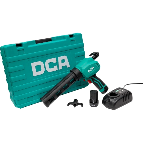 Аккумуляторный пистолет для герметика DCA 2 АКБ 2,0 А*ч, 12 В, в кейсе ADPJ12 фото 10 Аккумуляторный пистолет для герметика DCA 2 АКБ 2,0 А*ч, 12 В, в кейсе ADPJ12 фото 10