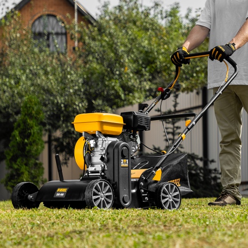 Скарификатор-аэратор бензиновый SAG-400, 212 см3, -15/+10 мм, 40 см Denzel фото 26