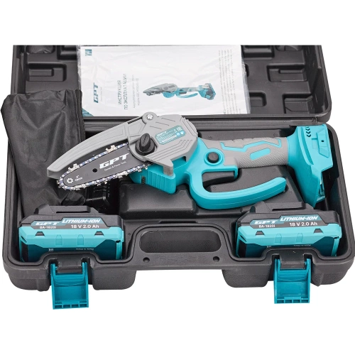 Аккумуляторная цепная мини пила GPT GBC-M1804A-22 фото 8
