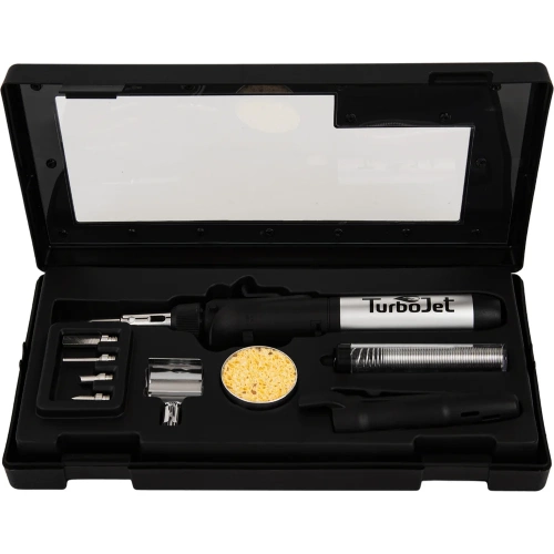 Газовый паяльник с пьезоподжигом в наборе Turbojet TJ150-B фото 4