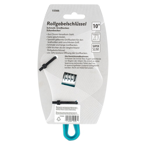 Ключ разводной, 160 мм, CrV, укороченная ручка Gross фото 7