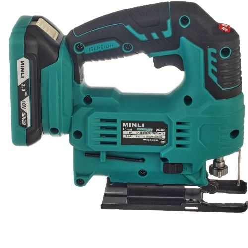 Аккумуляторный бесщеточная лобзиковая пила MINLI 65mm Li-ion 18Vx2 DC303-2.0A фото 6 Аккумуляторный бесщеточная лобзиковая пила MINLI 65mm Li-ion 18Vx2 DC303-2.0A фото 6