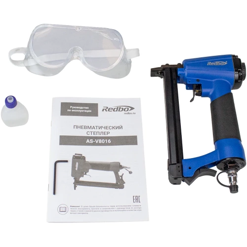 Пневматический степлер Redbo AS-V8016 (скоба GA21 6-16, 8,3бар, 100шт, 0,5л/уд) 38832 фото 3