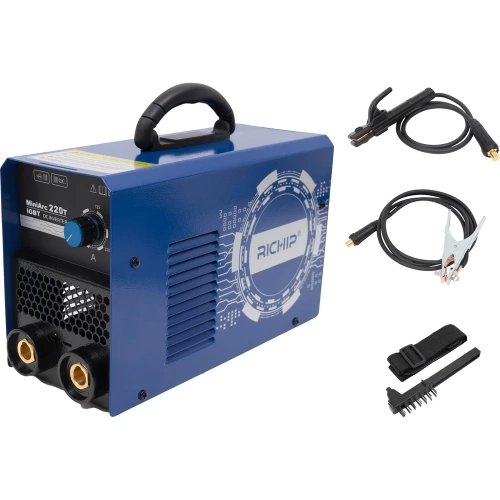 Инверторный сварочный аппарат (220 А; 2+1.5 м; ПВ 60%) Richip MiniArc 220T Инверторный сварочный аппарат (220 А; 2+1.5 м; ПВ 60%) Richip MiniArc 220T