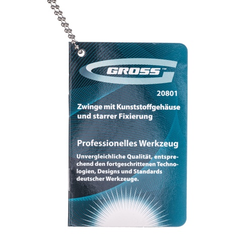 Струбцина клещеобразная 1-1/2, пластиковый корпус, храповой механизм жесткой фиксации, 38 мм Gross фото 8