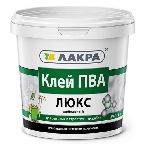 Клей ПВА Лакра мебельный 0,9 кг
