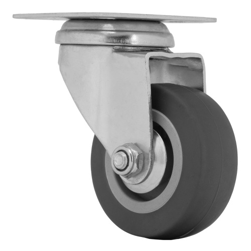 Колесо поворотное D 50 мм, крепление  платформенное Сибртех фото 2