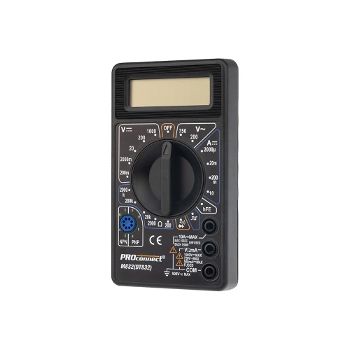 Цифровой мультиметр PROCONNECT M832 DT832 13-3012 Цифровой мультиметр PROCONNECT M832 DT832 13-3012