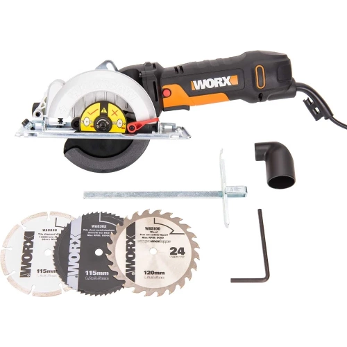 Компактная дисковая пила WORX 500 Вт, 120 мм, кейс WX439 фото 7