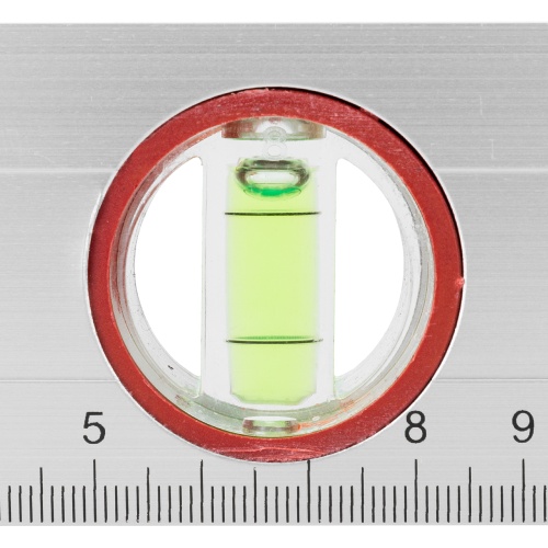 Уровень алюминиевый, 400 мм, 3 глазка, линейка Sparta фото 5