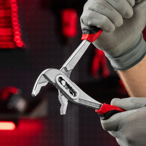 Клещи переставные Nickel (белый) 250 мм, хром-ванадий, двухкомпонентные рукоятки Matrix фото 10