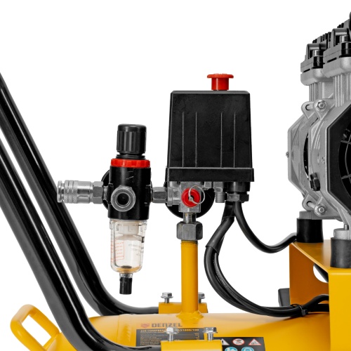 Компрессор безмасляный, малошумный  DLS 2250/100, 2250 Вт, 3x750, 100 л, 410 л/мин блок управления/ Denzel фото 20