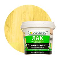 Лак акриловый тонированный Лакра с УФ-фильтром сосна 0,9 кг