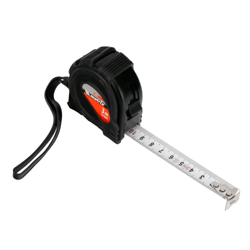 Рулетка Black,3 м х 16 мм,обрезиненный корпус Matrix фото 3