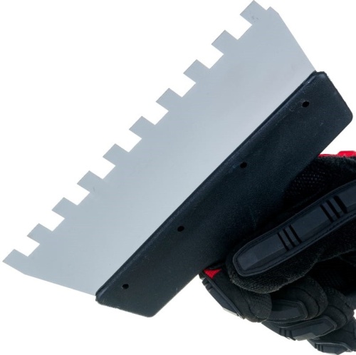 Шпатель фасадный Biber 35236 200 мм зуб 10х10 мм фото 3