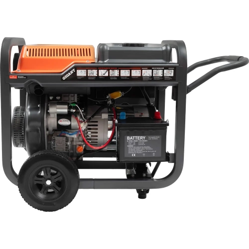 Дизельный генератор Gigant (5,5 кВт; эл.стартер; колёса и ручки) GDGL-5500 фото 8