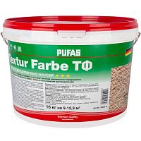 Штукатурка декоративная акриловая Pufas Textur Farbe ТФ камешковая морозостойкая 1,5 мм 16 кг