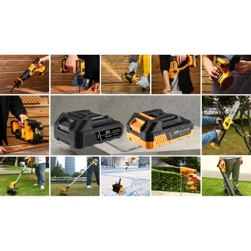 Дрель-шуруповерт аккумуляторная DEKO DKCD20-Li в кейсе, 20В, 2x2.5Ач 085-1123 фото 5