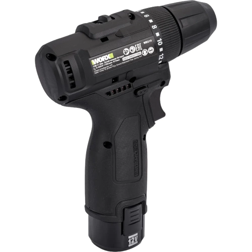 Аккумуляторная дрель-шуруповерт WORX Professional 12В, 38Нм, 2Ач х2 + 1,5 А WE210.2 фото 6 Аккумуляторная дрель-шуруповерт WORX Professional 12В, 38Нм, 2Ач х2 + 1,5 А WE210.2 фото 6