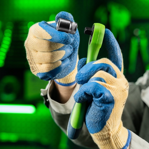 Ключ-трещотка 3/8", CrV, 72 зуба, с быстрым сбросом Сибртех фото 9