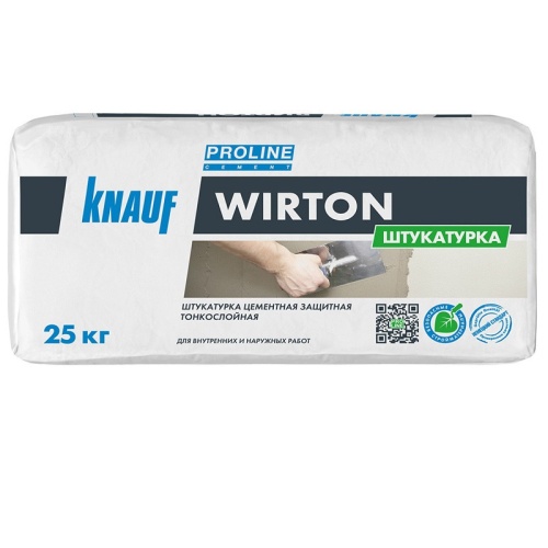 Штукатурка цементная Knauf Виртон 25 кг