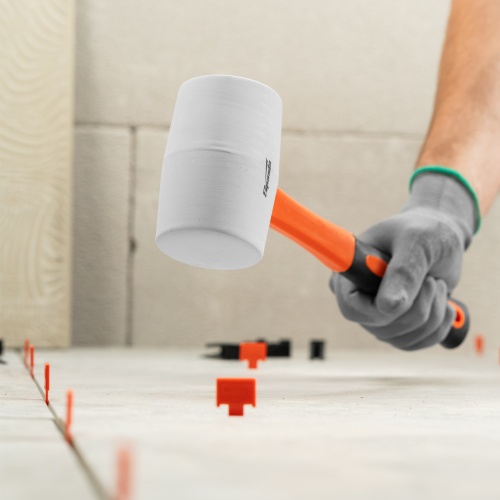 Киянка резиновая, 680 г, белая резина, фибергласовая рукоятка Sparta фото 7 Киянка резиновая, 680 г, белая резина, фибергласовая рукоятка Sparta фото 7