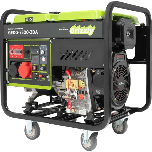 Дизельный генератор Grizzly Dual Power GEDG-7500-3DA фото 7