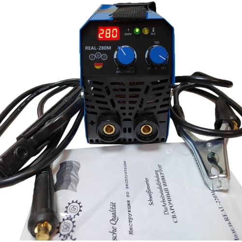 Инвертор ТД Техник E.W.G. REAL- 280М 60%ПН 280A, форсаж дуги, цифровое табло, электрододержатель, клемма масса, кабель 48 фото 4 Инвертор ТД Техник E.W.G. REAL- 280М 60%ПН 280A, форсаж дуги, цифровое табло, электрододержатель, клемма масса, кабель 48 фото 4