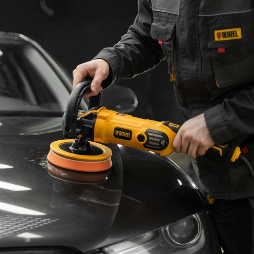 Машина полировальная CP-180, 1400 Вт, 180 мм, 0-3000 об/мин Denzel фото 31