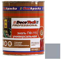 Эмаль DecoTech Professional ПФ-115 Ral 7040 серая глянцевая 0,9 кг