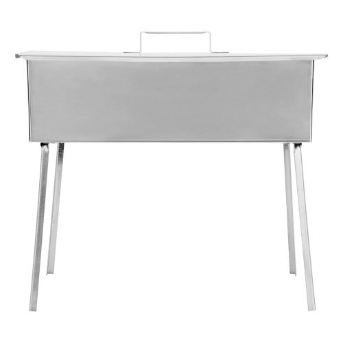 Коптильня двухъярусная 500 x 270 x 175 мм, нержавеющая сталь, 0.8 мм, с поддоном, на ножках, Camping Palisad фото 2