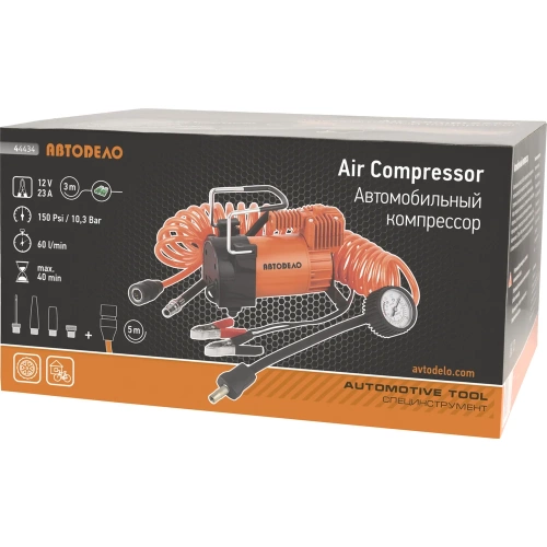 Автокомпрессор Автоdело 12V (10,5 АТМ 60L/MIN) 44434 16902 фото 4