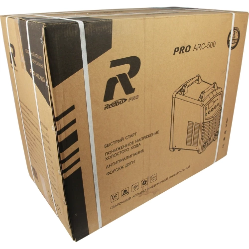 Сварочный аппарат Redbo Pro Arc 500, 380В., MMA, Lift TIG, 20-350A., 2-6мм., дисплей, рег-ка форсажа и розжига дуги, V 7429 фото 11