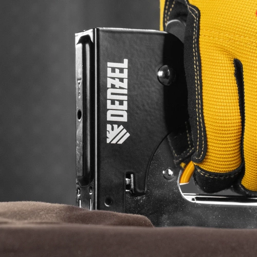 Степлер металлический Denzel скобы в комплекте, плавная регулировка удара, 2К рукоятка, тип 53, 4-14 мм 40223 фото 10 Степлер металлический Denzel скобы в комплекте, плавная регулировка удара, 2К рукоятка, тип 53, 4-14 мм 40223 фото 10