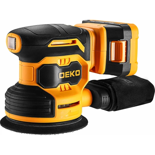 Шлифмашина эксцентриковая аккумуляторная DEKO DKCG-125, 20В, 1x2.0Ач 084-1041 фото 3