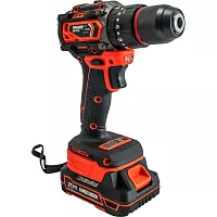 Шуруповерт KINGQUEEN бесщеточный, ударный, 21В, патрон 13мм, 2АКБ, KQ-903D