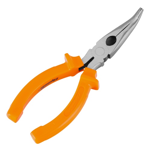 Длинногубцы изогнутые Classic, 160 мм, шлифованные, пластмассовые рукоятки Sparta фото 2