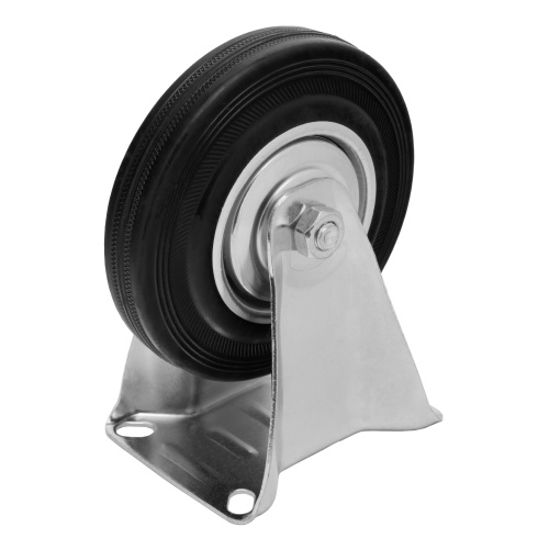 Колесо неповоротное D 125 мм, крепление  платформенное Сибртех фото 3