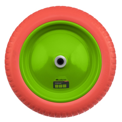 Колесо полиуретановое 3.00-8, длина оси 80 мм, подшипник 20 мм Сибртех фото 4