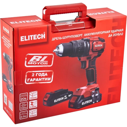 Дрель аккумуляторная Elitech ДА 20УБЛ2 (E2201.047.01) 205679 фото 11 Дрель аккумуляторная Elitech ДА 20УБЛ2 (E2201.047.01) 205679 фото 11