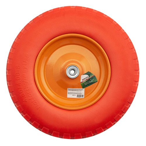 Колесо полиуретановое 4.80/4.00-8, длина оси 90 мм, подшипник 12 мм Palisad фото 3