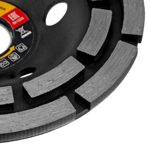 Чашка алмазная зачистная, 125 мм, двухрядная Sparta фото 5