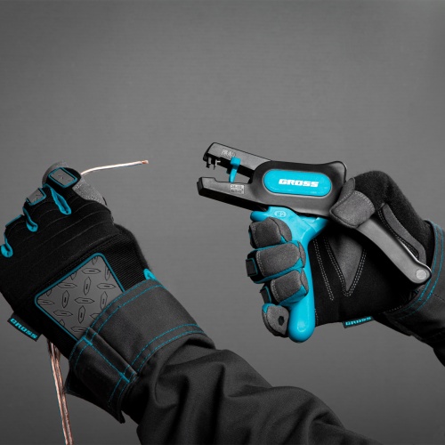 Щипцы для зачистки электропроводов 0.2-6 мм2 (10-24 AWG) лезвие: нержавеющая сталь Gross фото 9