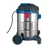 Строительный пылесос ТРИГГЕР 20701 сетевой 1400Вт, н/ж бак=30л, Lкабеля=5м, розетка тов-220314